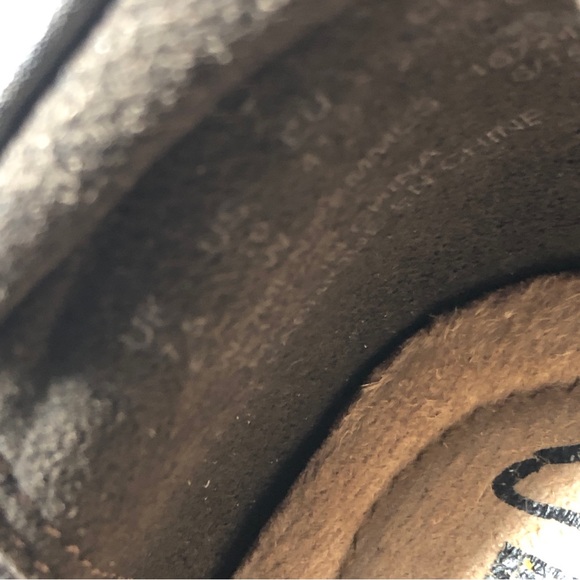 Clarks Collection Shoes Women 10W Soft Cushion Brown Tooled Leather SlipOn Flats - Picture 8 of 11